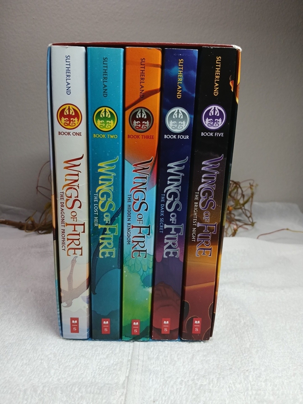 Wings of Fire Boxed Paperback Set - Books 1-5 Scholastic Fantasy Fiction